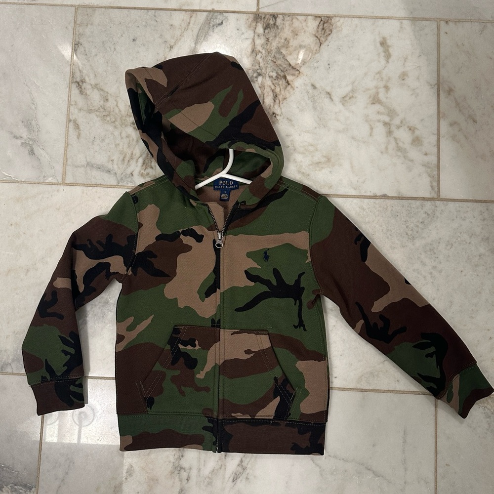 Ralph Lauren zip up fleece hoodie